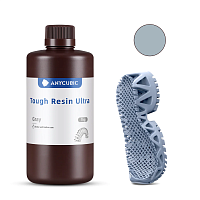 Фотополимерная смола Anycubic Ultra Tough Resin для 3D принтера 405нм Серая (Grey) 1 литр