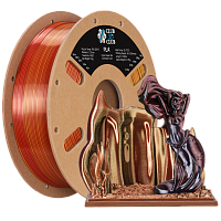 High Speed Ultra Silk PLA 4х цветный пластик CLUB3D PRO - Metallic Frenzy (Black & Dark Red & Banana Orange & Gold)1KG (1,75мм)