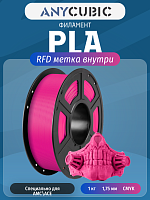 PLA пластик (Filament Пруток) для FDM 3D принтеров CLUB3D Base - Красный Магнета (Magenta) 1KG (1,75мм)