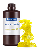 Фотополимерная смола Anycubic Basic Standart Colored UV Resin для 3D принтера 405нм Прозрачный желтый (Translucent Yellow) 1 литр