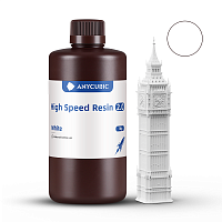 Фотополимерная смола Anycubic High Speed 2.0 Resin для 3D принтера 405нм Белый (White) 1 литр