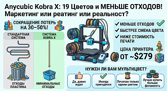 Обзор Anycubic Kobra X: характеристики и совместимый филамент