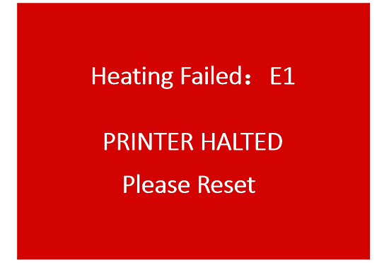 Anycubic Kobra 2 Neo: E1 PRINTER HALTED Please Reset”