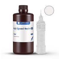 Фотополимерная смола Anycubic High Speed 2.0 Resin для 3D принтера 405нм Прозрачный (Clear) 1 литр