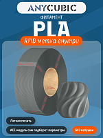 PLA пластик (Filament Пруток) для FDM 3D принтеров CLUB3D Base - Серый (Texture grey) 1KG (1,75мм)  (Без Катушки)