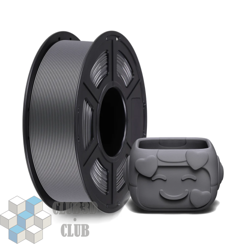PETG пластик (Filament Пруток) CLUB3D Base - Серый (Grey) 1KG (1,75мм)
