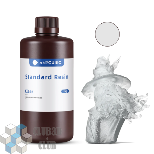 Фотополимерная смола Anycubic Basic Standart Colored UV для 3D принтера 405нм Прозрачный (Clear) 1 литр