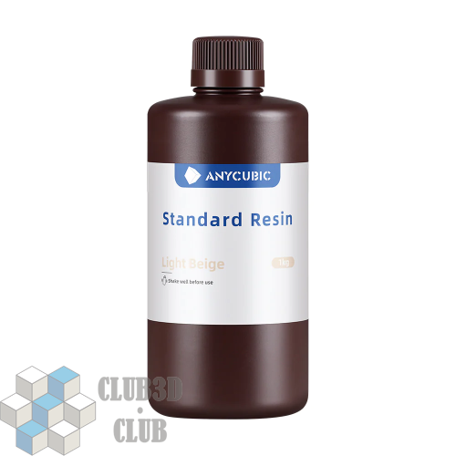 Фотополимерная смола Anycubic Basic Standart Colored UV для 3D принтера 405нм Бежевый (Beige) 1 литр фото 2