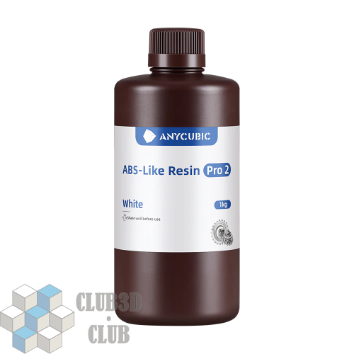 Фотополимерная смола Anycubic ABS+ LIKE Resin PRO 2 UV Resin для 3D принтера 405нм Белый (White) 1 литр фото 3