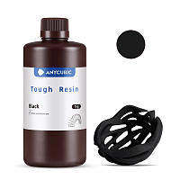 Фотополимерная особопрочная смола Anycubic Tough Resin для 3D принтера 405нм Черный (Black) 1 литр