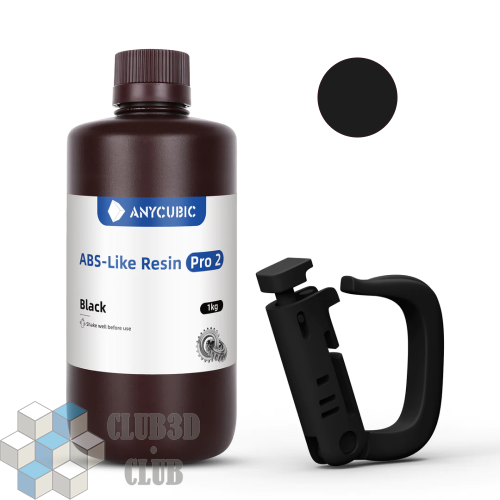 Фотополимерная смола Anycubic ABS+ LIKE Resin PRO 2 UV Resin для 3D принтера 405нм Черный (Black)1 литр