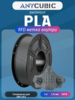 PLA пластик (Filament Пруток) для FDM 3D принтеров CLUB3D Base - Серый (Texture grey) 1KG (1,75мм)