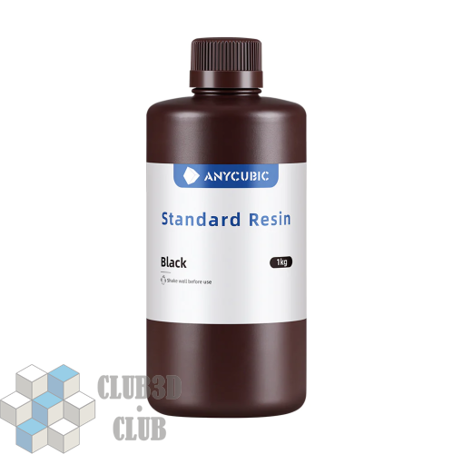 Фотополимерная смола Anycubic Basic Standart Colored UV для 3D принтера 405нм Черная (Black) 1 литр фото 2