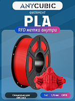 PLA пластик (Filament Пруток) для FDM 3D принтеров CLUB3D Base - Ярко-красный (Bright red)1KG (1,75мм)