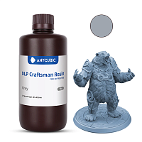 Фотополимерная смола Anycubic DLP Craftsman Resin для 3D принтера 405нм Серая (Grey) 1 литр