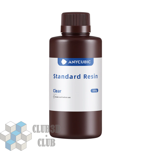 Фотополимерная смола Anycubic Basic Standart Colored UV для 3D принтера 405нм Прозрачный (Clear) 1 литр фото 2