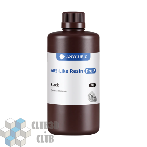 Фотополимерная смола Anycubic ABS+ LIKE Resin PRO 2 UV Resin для 3D принтера 405нм Черный (Black)1 литр фото 3